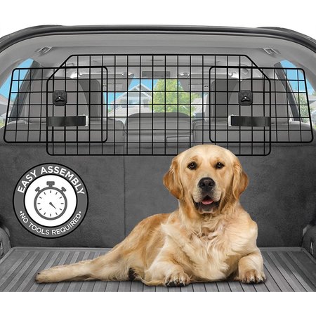Pawple Dog Barrier for SUV's, Cars & Vehicles, Heavy-Duty - Adjustable Pet Barrier, Universal Fit PAWDBAR